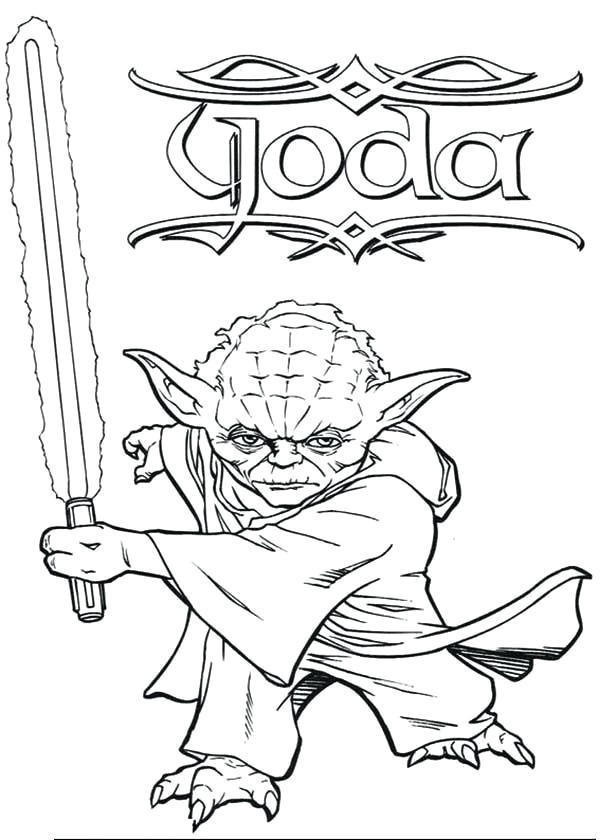 600x840 New Star Wars Yoda Coloring Pages Coloring Ws