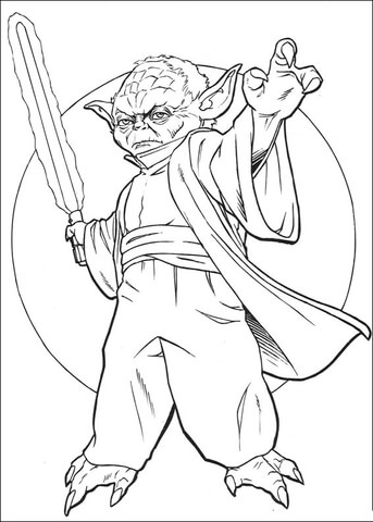 343x480 Yoda Coloring Pages Printable