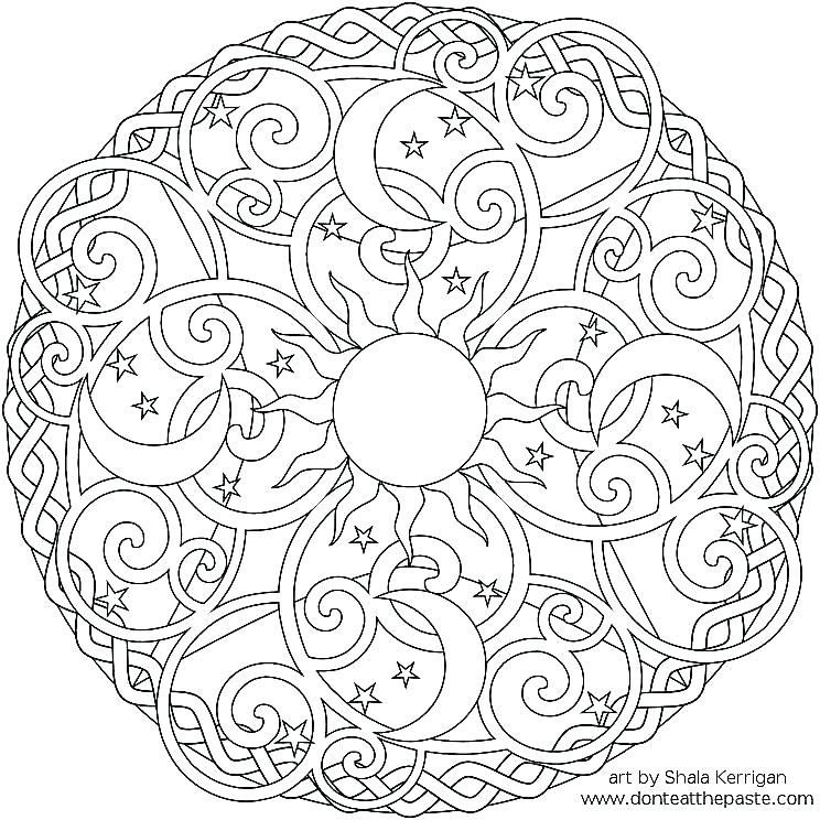 744x744 Stars Coloring Pages Star Coloring Pages Printable Surprising Moon