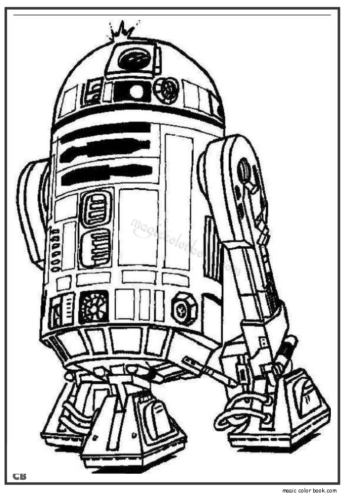R2 D2 Star Wars Coloring Page 685x975 R2 D2 Star Wars Coloring Page
