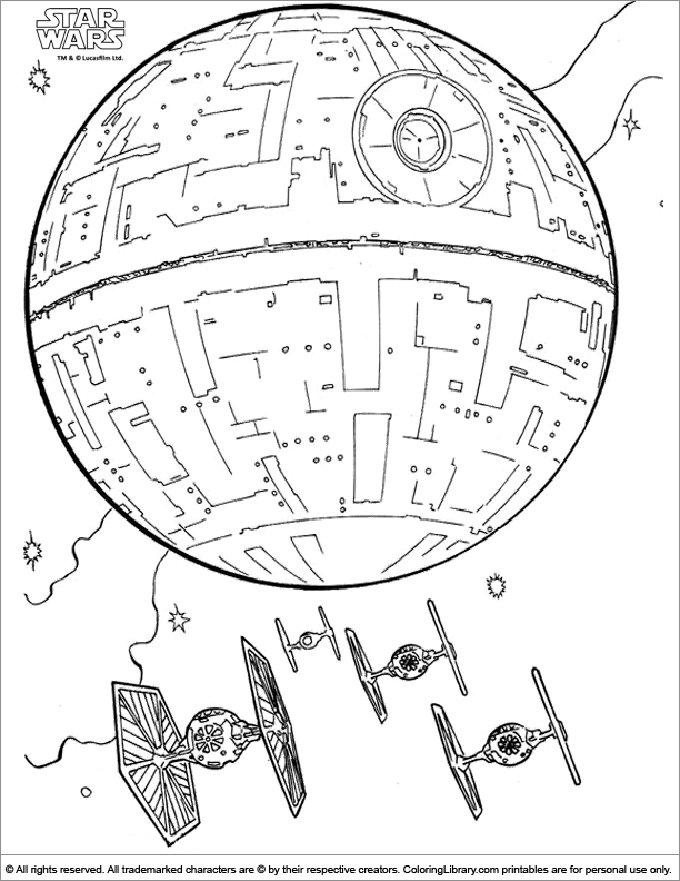 Star Wars Coloring Picture 612x792 Star Wars Coloring Picture