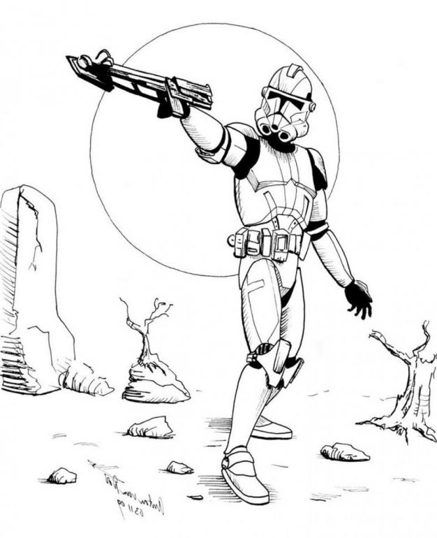 626x770 Star Wars Coloring Pages Stormtrooper Free Coloring