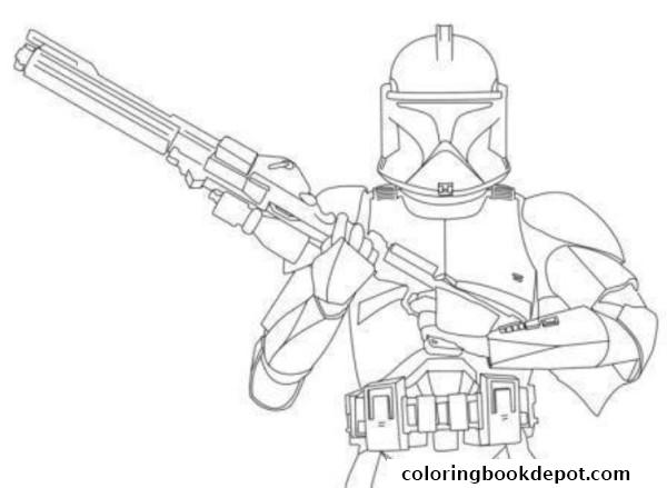 600x439 Star Wars Stormtrooper Clone Wars Coloring Pages