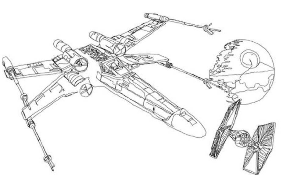 928x598 Ausmalbilder X Wing 01 Malvorlagen