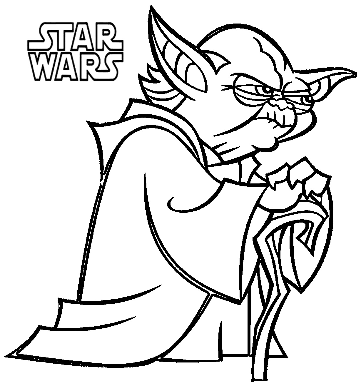 1228x1313 Printable Star Wars Colouring Pages Yoda Coloring Pages Free