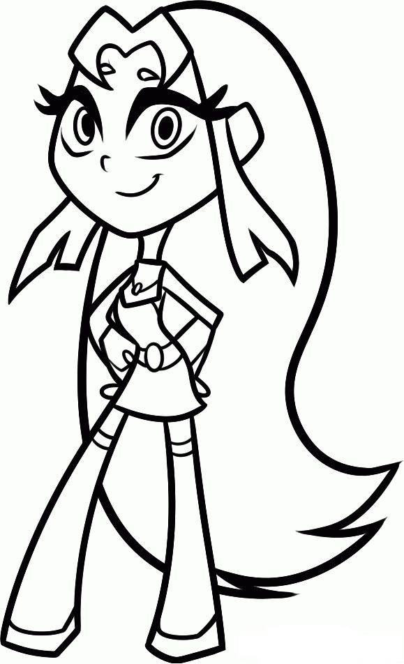 Teen Titans Go Coloring Pages Starfire Coloring 4 Kids Dc Super 579x952 Teen Titans Go Coloring Pages Starfire Coloring 4 Kids Dc Super