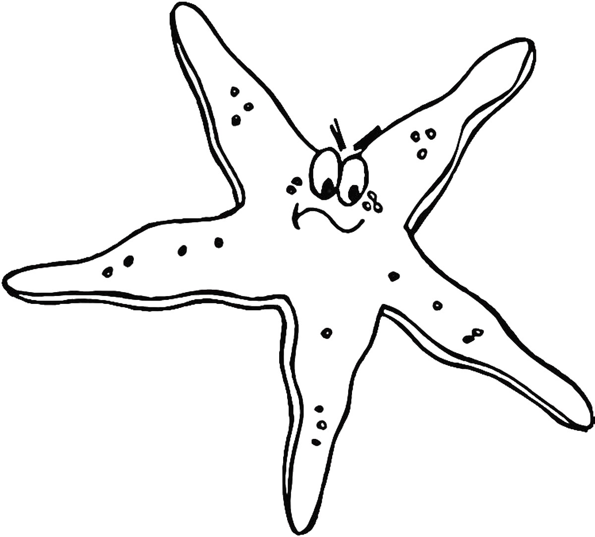 1200x1083 Starfish Coloring Pages