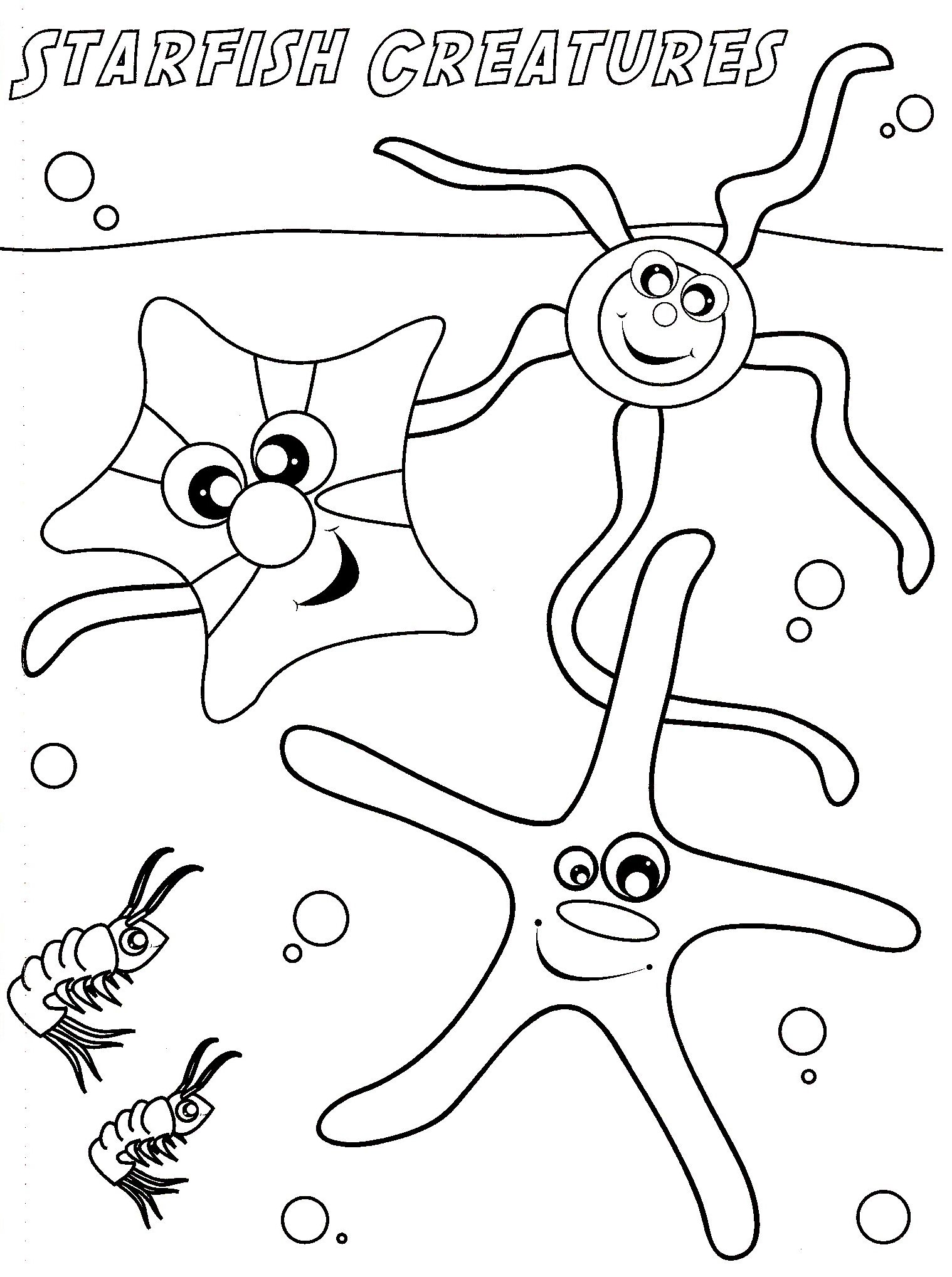 Starfish Coloring Page 1518x2037 Starfish Coloring Page