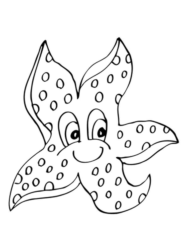 Starfish Coloring Pages To Download And Print For Free 750x1000 Starfish Coloring Pages To Download And Print For Free