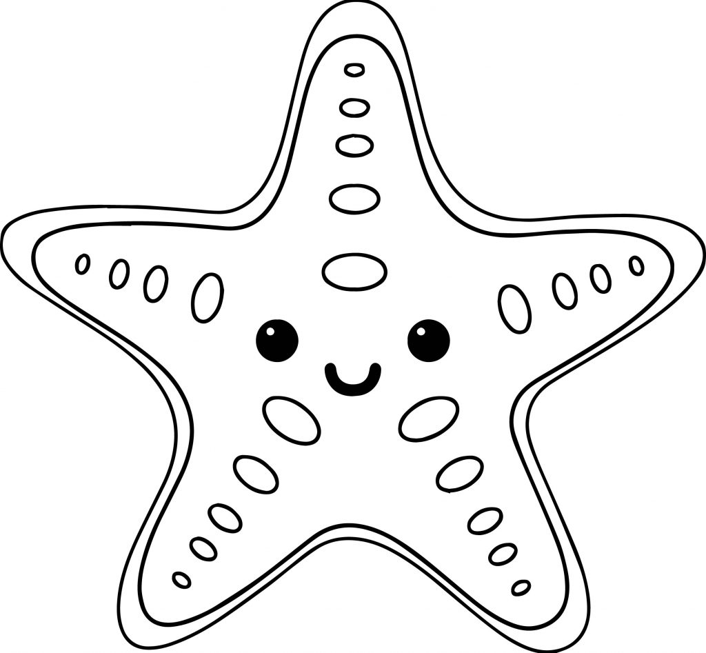 Starfish Coloring Page 1024x947 Starfish Coloring Page