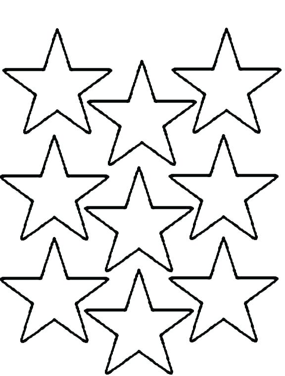 576x760 Star Coloring Pages Printable