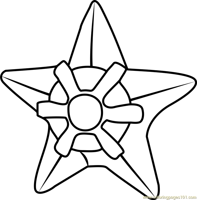 Staryu Pokemon Go Coloring Page 787x799 Staryu Pokemon Go Coloring Page
