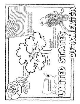 State Coloring Pages With Facts