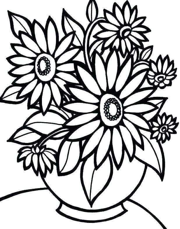 Flower Coloring Pages Printable State Flower Coloring Pages Free 618x785 Flower Coloring Pages Printable State Flower Coloring Pages Free