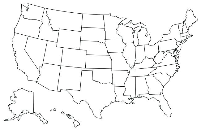 650x420 Elegant Us Map Coloring Page For United States Within Design 16
