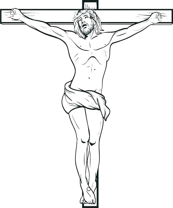 583x700 Stations Of The Cross Coloring Pages Cross Color Page Basic Cross