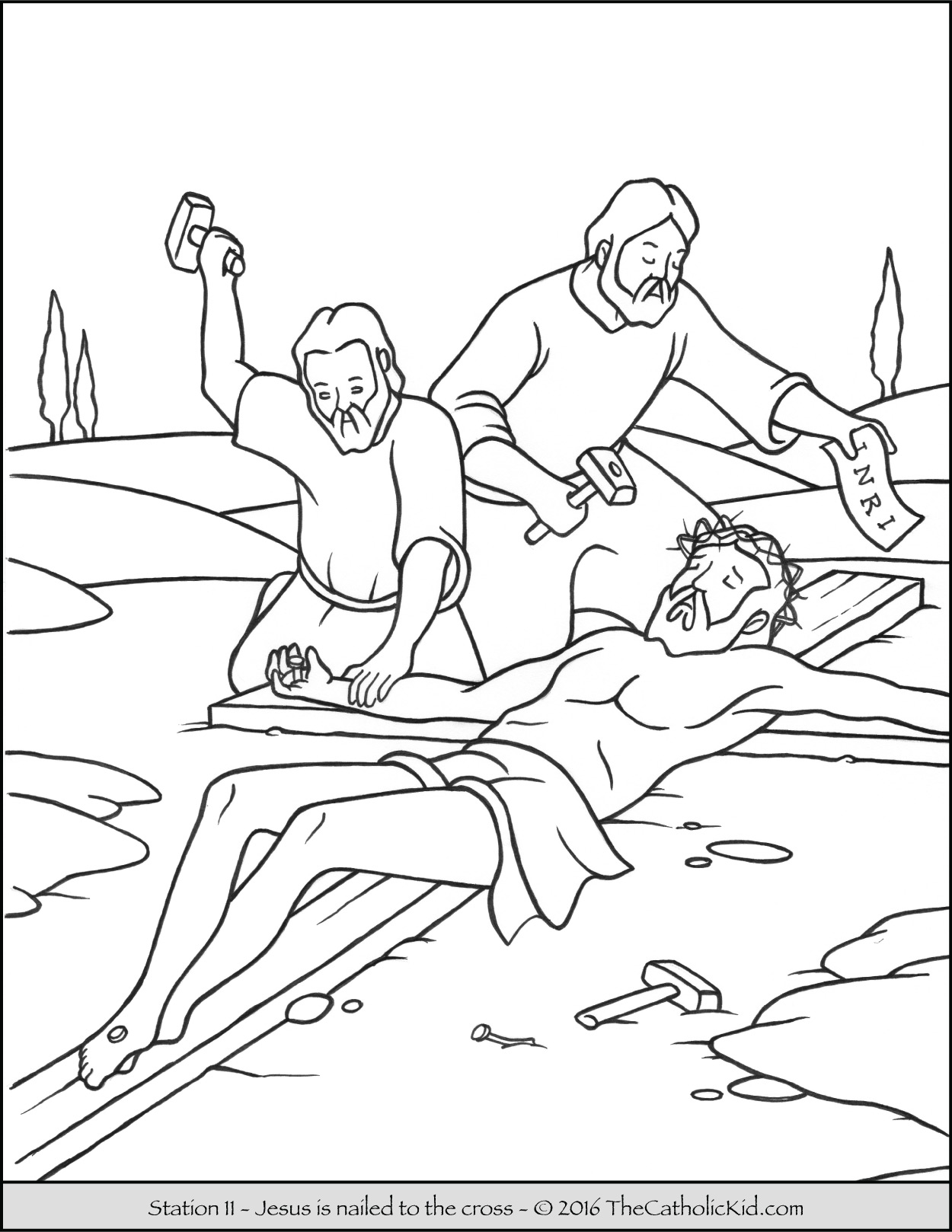 1250x1618 Stations Of The Cross Coloring Pages