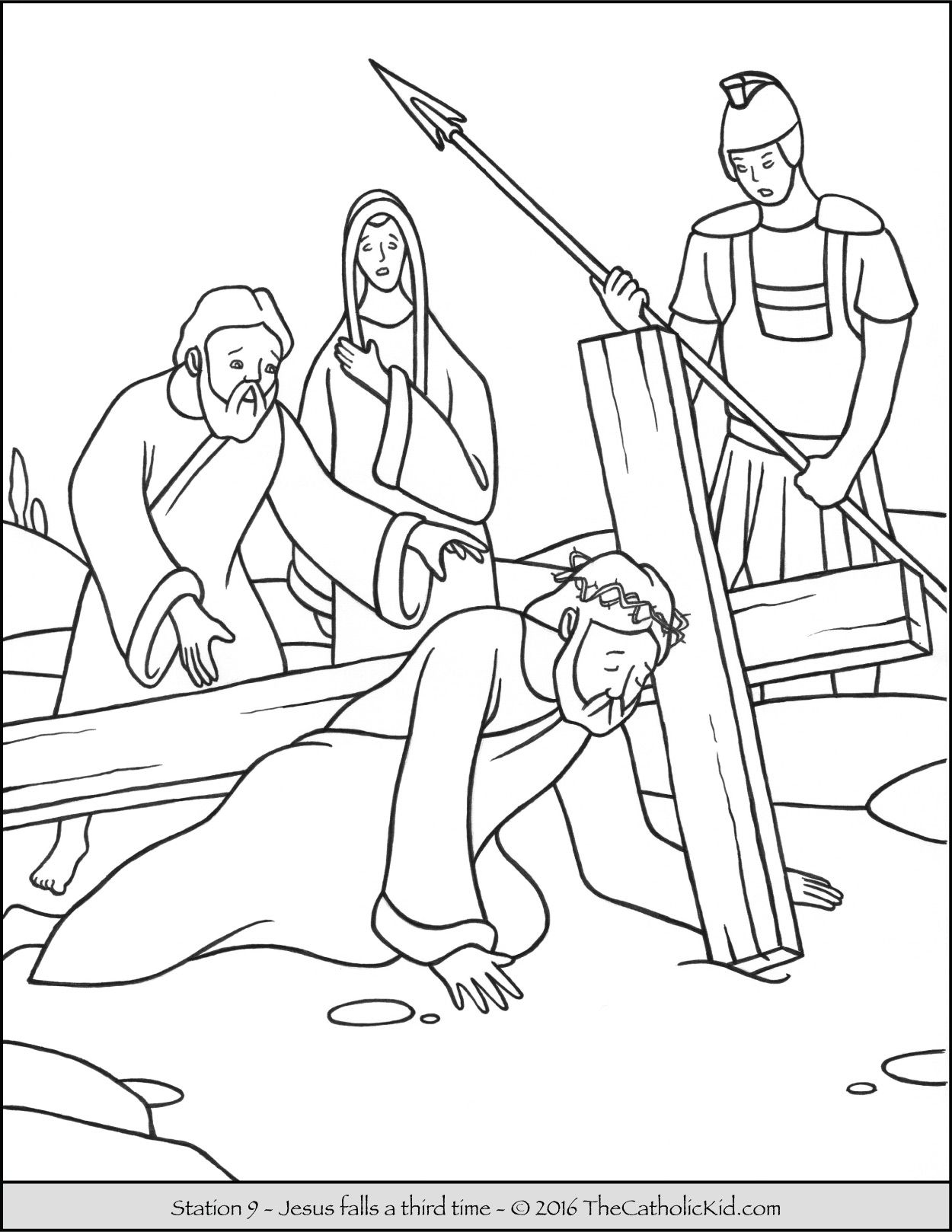 1250x1618 Stations Of The Cross Coloring Pages 9