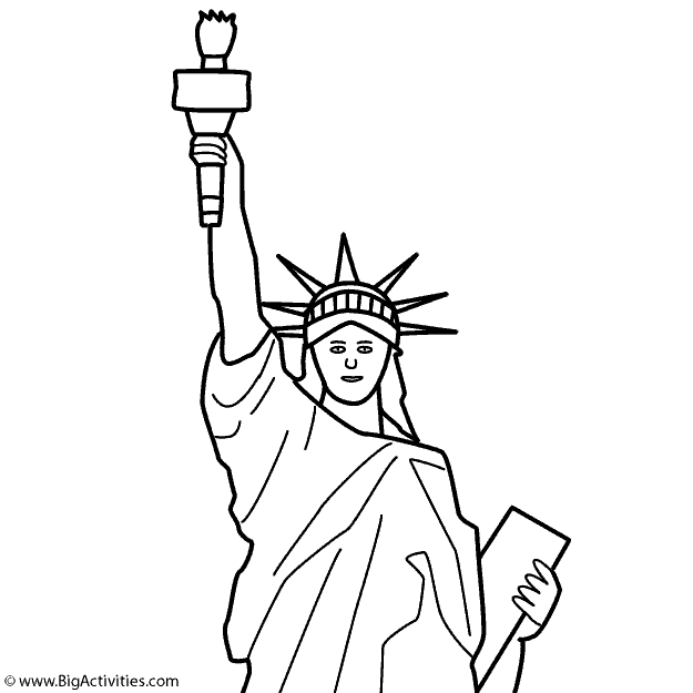 625x625 Statue Of Liberty (Top) With Title