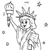 200x200 Statue Liberty Coloring Page These Coloring Pages Statue