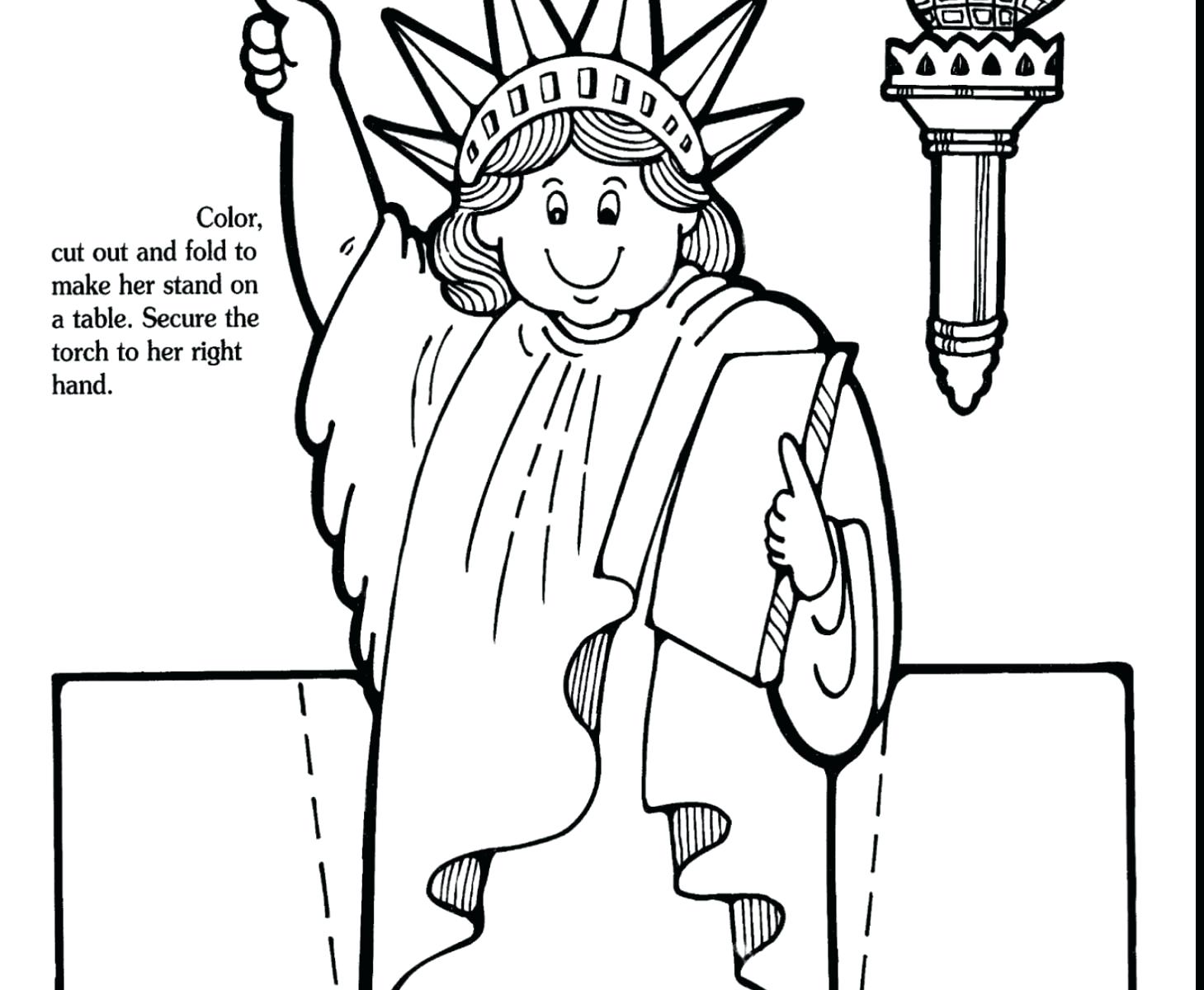 1459x1200 Statue Of Liberty Coloring Page