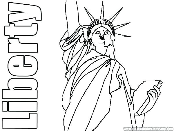 Statue Of Liberty Coloring Page For Kids at GetColorings.com | Free ...