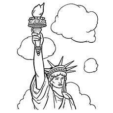 230x230 Printable Statue Of Liberty Coloring Page. Free Pdf Download