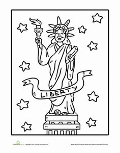 236x300 The Statue Of Liberty Coloring Pages For Kids 072 Adventures