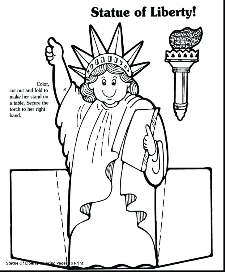 728x878 Statue Of Liberty Color Page Statue Of Liberty Coloring Page Pdf