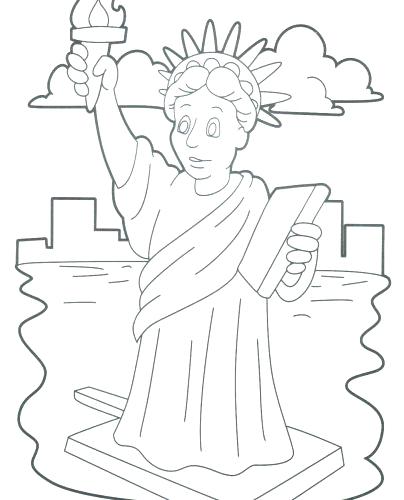 404x500 Statue Liberty Coloring Pages Coloring Pages The Statue