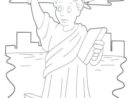 440x330 Statue Of Liberty Coloring Sheet S Statue Of Liberty Coloring