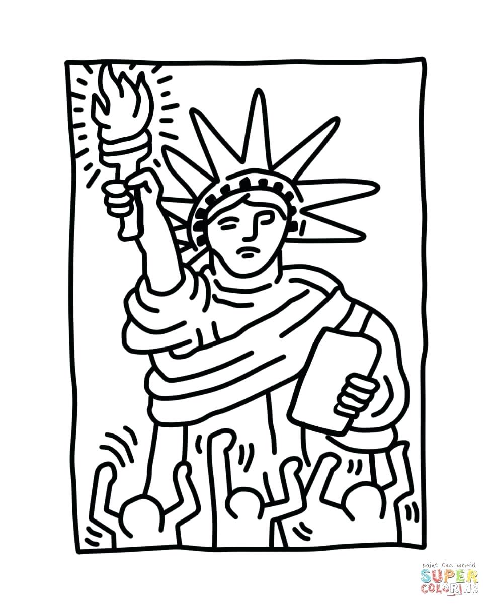 974x1207 Coloring Pages ~ Statue Liberty Coloring Page Easy Statue