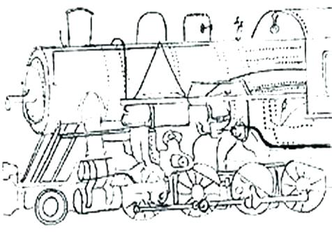 476x333 Steam Train Coloring Pages