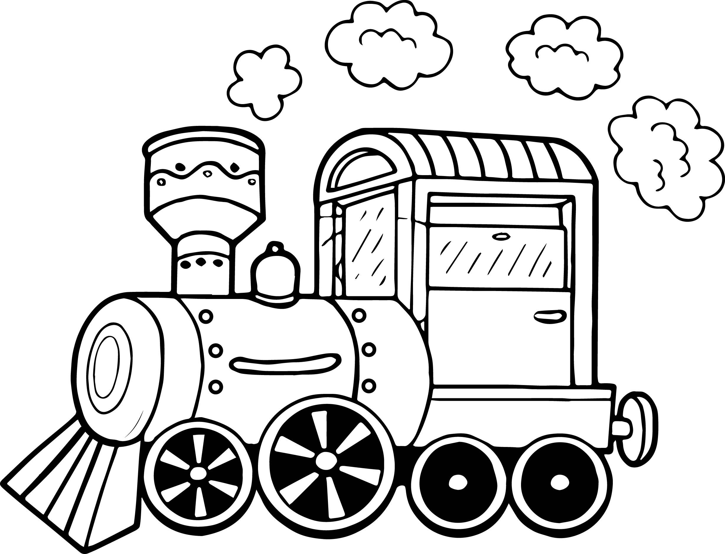 Steam Engine Coloring Page