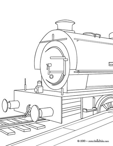364x470 Steam Engine In The Landscape Coloring Pages