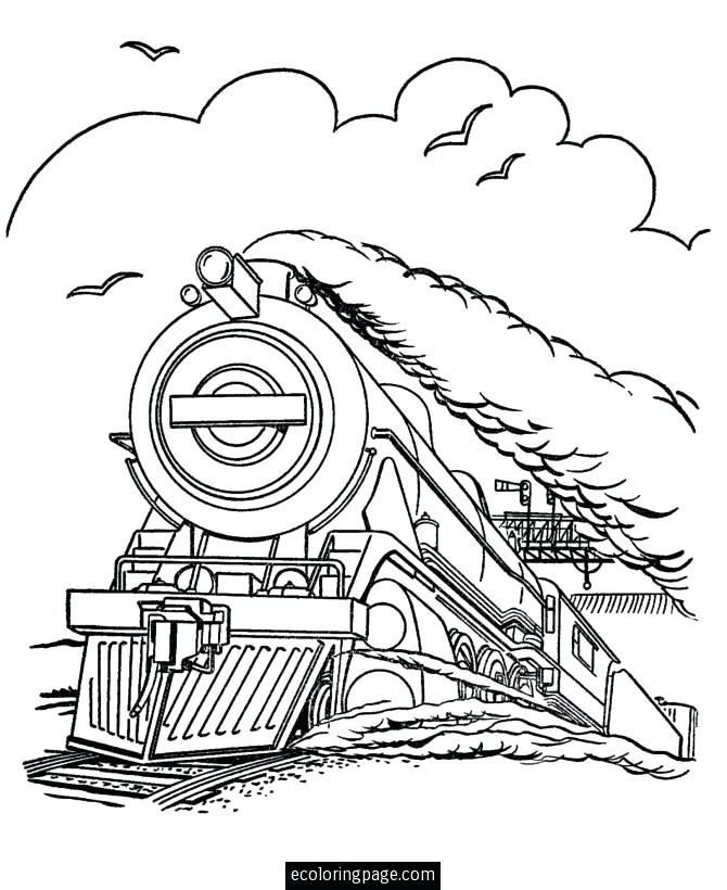 670x820 Train Color Page Free Steam Train Coloring Pages To Print Enjoy