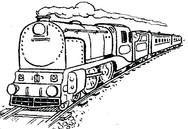 600x412 Coloring Pages Of Trains Train Free Printable Colouring Trains