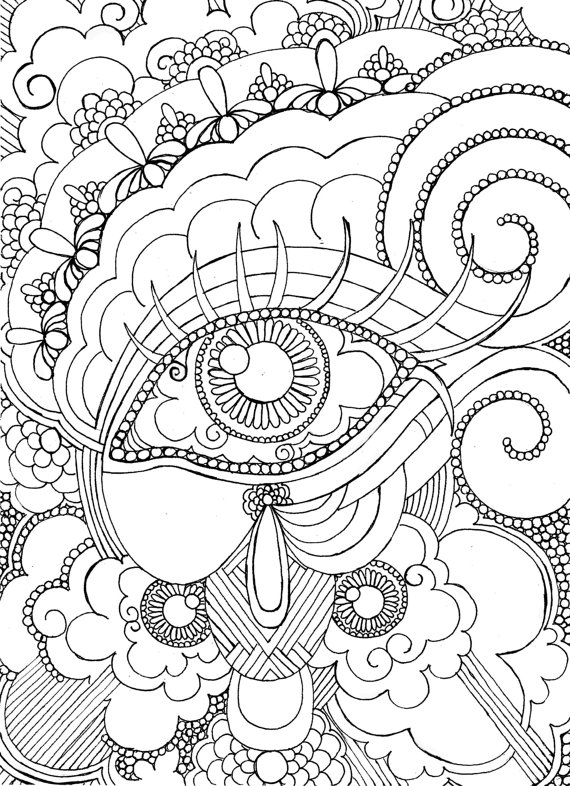 Printable Detailed Coloring Pages For Adults 570x786 Printable Detailed Coloring Pages For Adults
