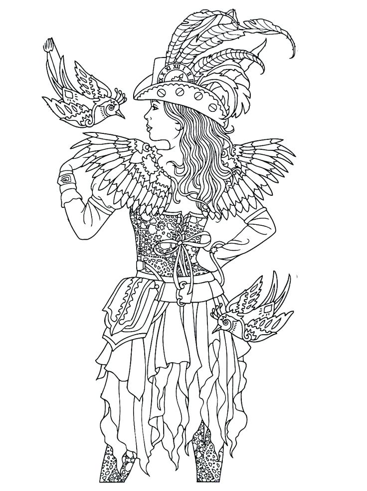 Steampunk Coloring Book Pages Creative Haven Steampunk Fashions 736x983 Steampunk Coloring Book Pages Creative Haven Steampunk Fashions