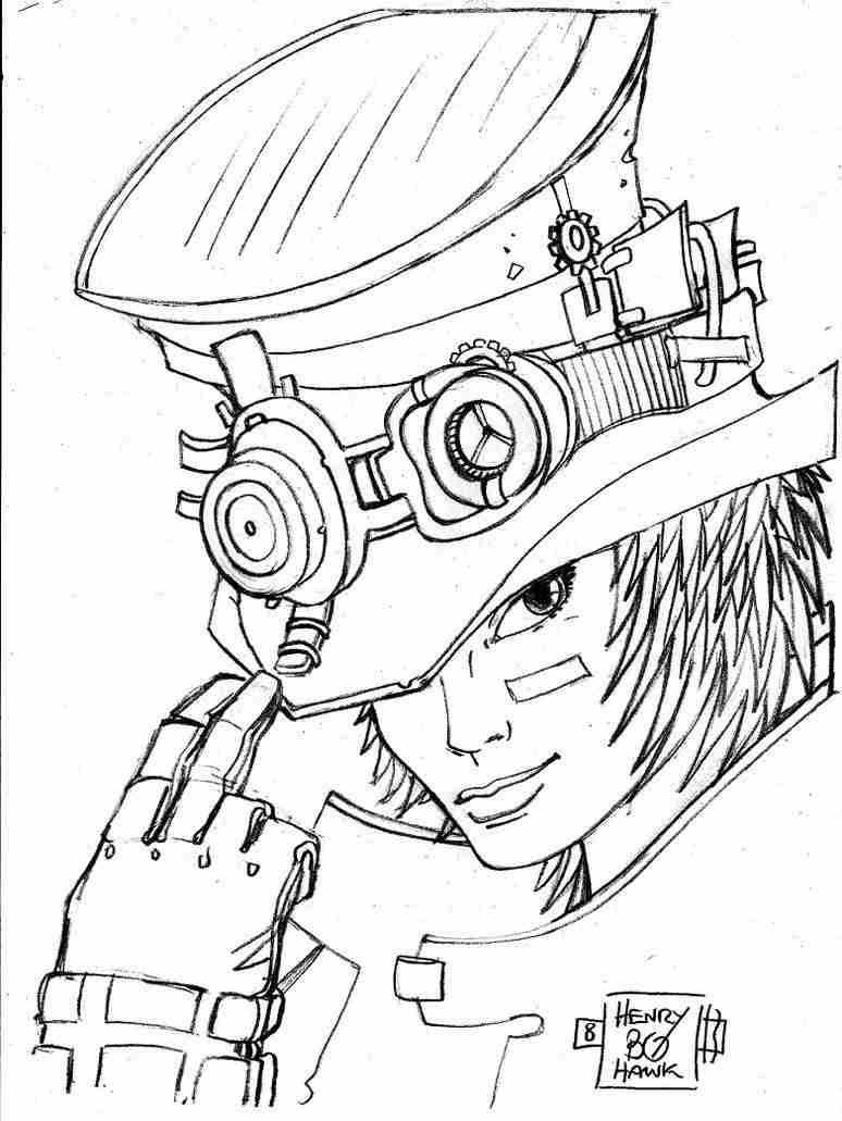 Steampunk Coloring Pages Olegratiy 774x1031 Steampunk Coloring Pages Olegratiy