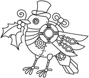 Steampunk Momma Yuletide Steampunk Coloring Pages 300x263 Steampunk Momma Yuletide Steampunk Coloring Pages