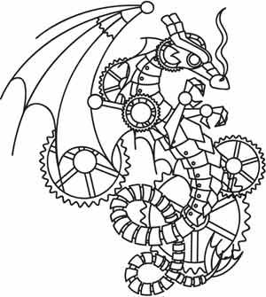 45 Best Steampunk Coloring Art Print Pages Colouring For Adults 300x335 45 Best Steampunk Coloring Art Print Pages Colouring For Adults