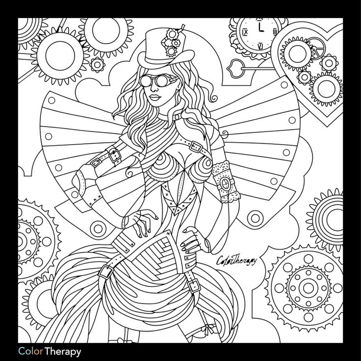 Steampunk Coloring Pages For Adults at GetColorings.com | Free ...