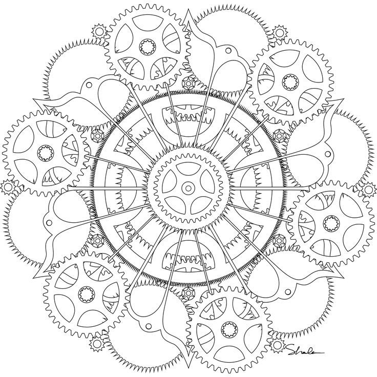 Steampunk Coloring Pages For Adults at GetColorings.com | Free ...