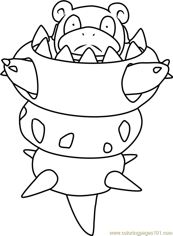 Mega Slowbro Pokemon Coloring Page 588x800 Mega Slowbro Pokemon Coloring Page
