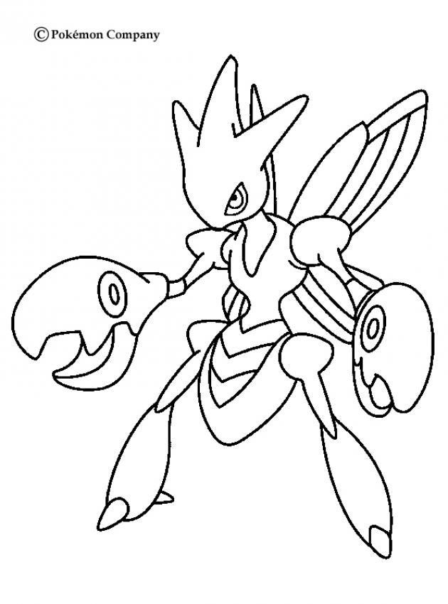 Scizor Coloring Pages 630x850 Scizor Coloring Pages