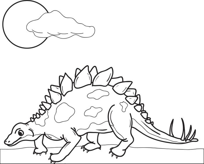 Stegosaurus Coloring Page