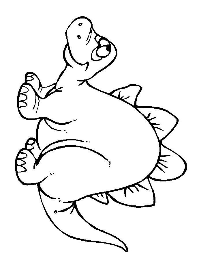 690x900 Baby Stegosaurus Coloring Page For The Kids Disney
