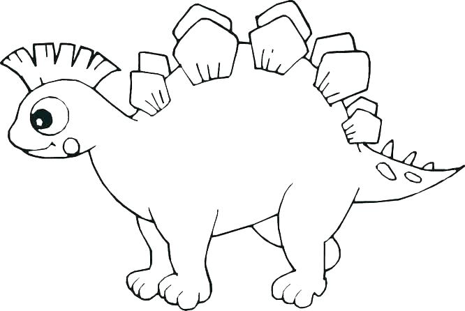 666x446 Stegosaurus Coloring Pages Stegosaurus Coloring Page Stegosaurus