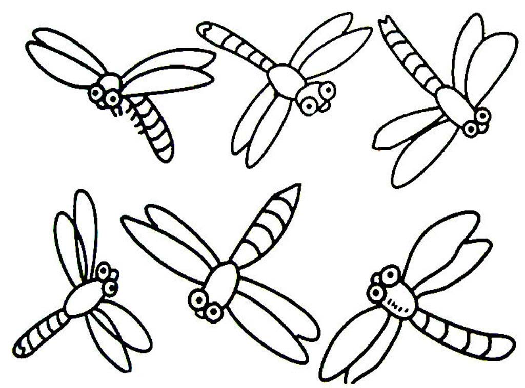 1024x758 Dragonfly Coloring Pages Dragonfly Sits On Stem Coloring Pages